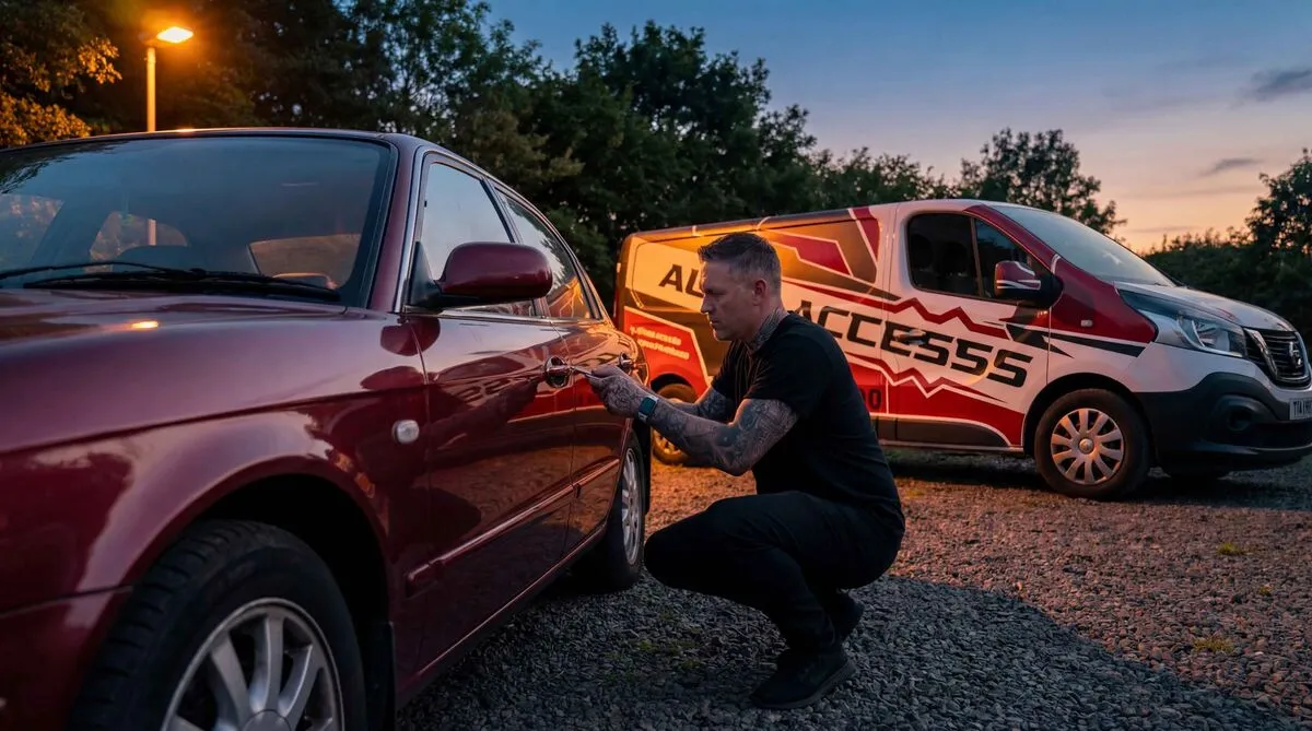 Auto Access mobile locksmith van fully equipped for emergency call outs across Durham and the North East